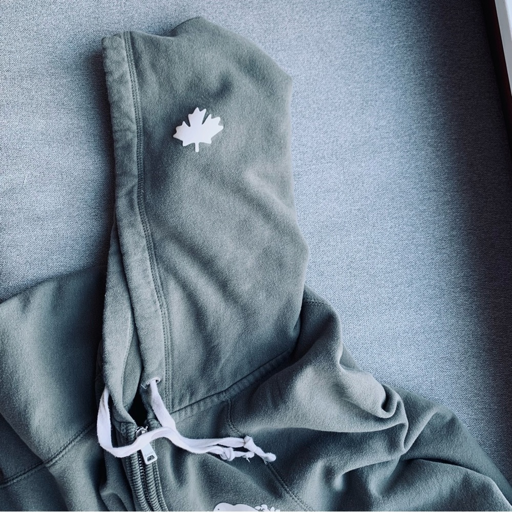 Roots olive green hoodie - Picture 4 of 9